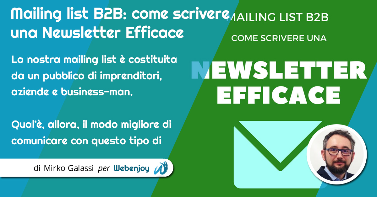 Mailing list B2B come scrivere una Newsletter Efficace