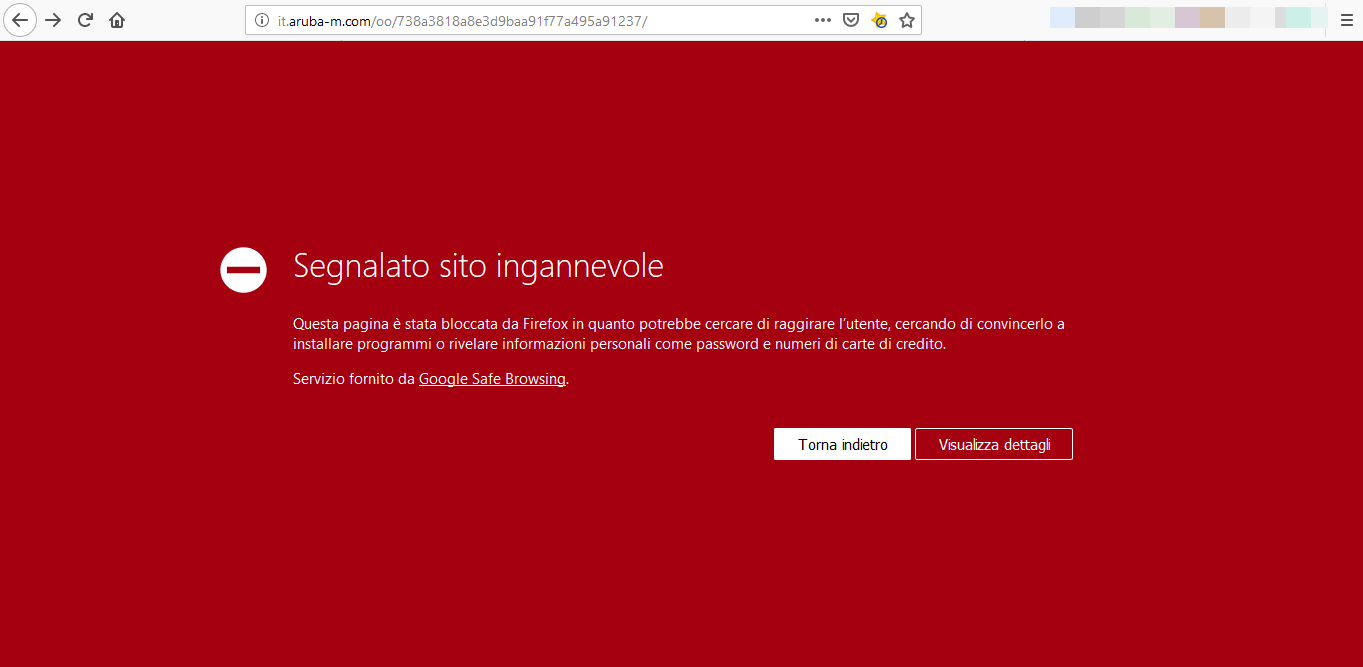 sito phishing